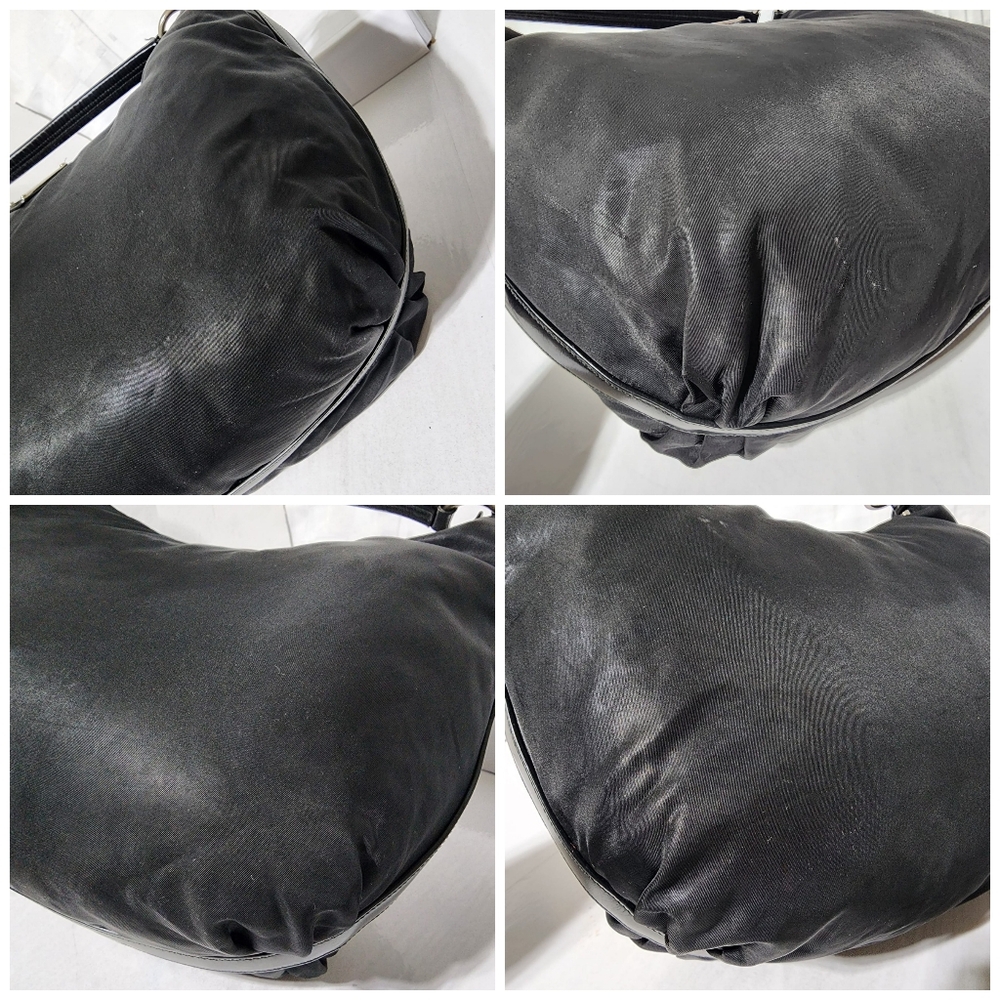 PRADA Tessuto Nylon Saffiano Sacca Shoulder Bag Black - Picture 14 of 16